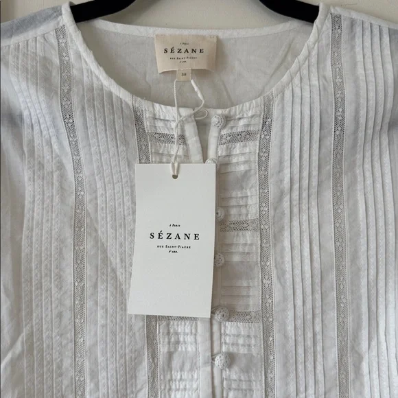 SEZANE cotton blouse - Picture 4 of 9